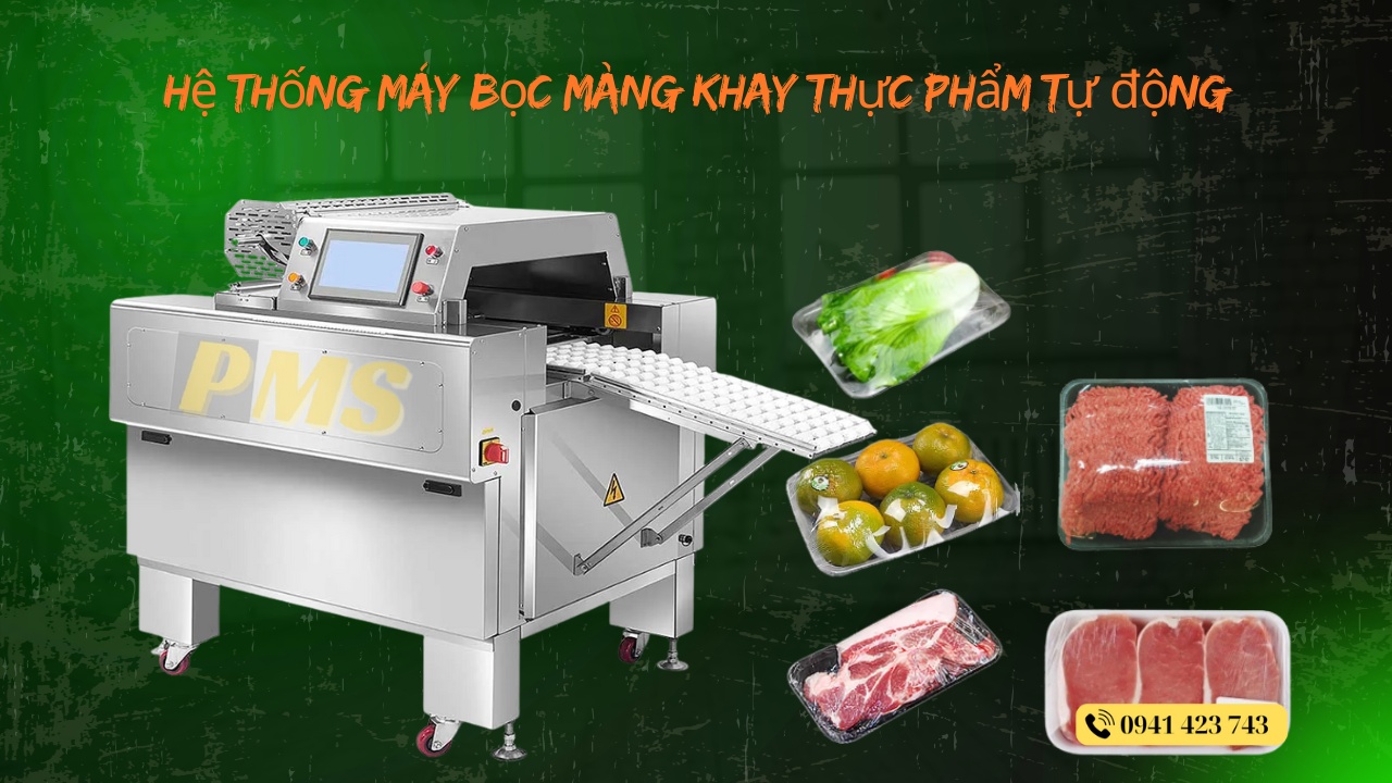 máy bọc màng khay thực phẩm