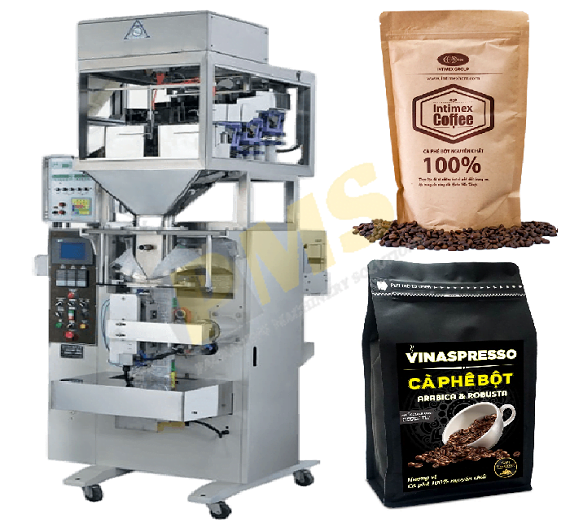 Máy đóng gói cà phê cân định lượng