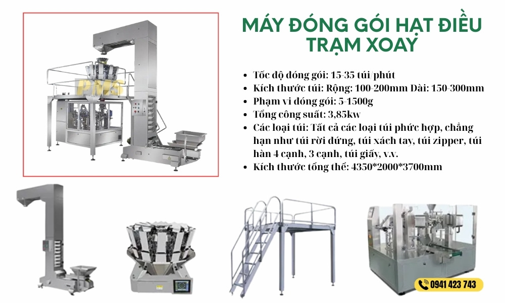 Máy đóng gói Hạt điều