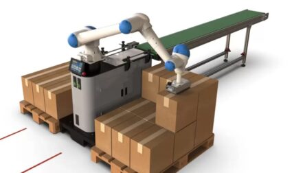 hệ thống chất xếp hàng hóa lên pallet - robot palletizer