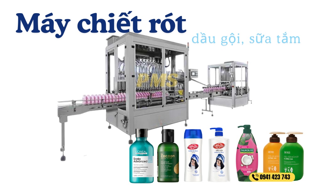 Máy chiết rót dầu gội