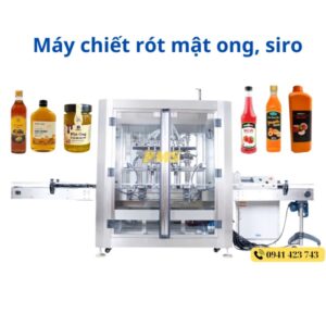 Máy chiết rót mật ong, siro