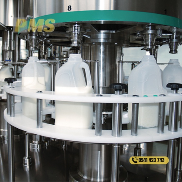 Máy chiết rót sữa