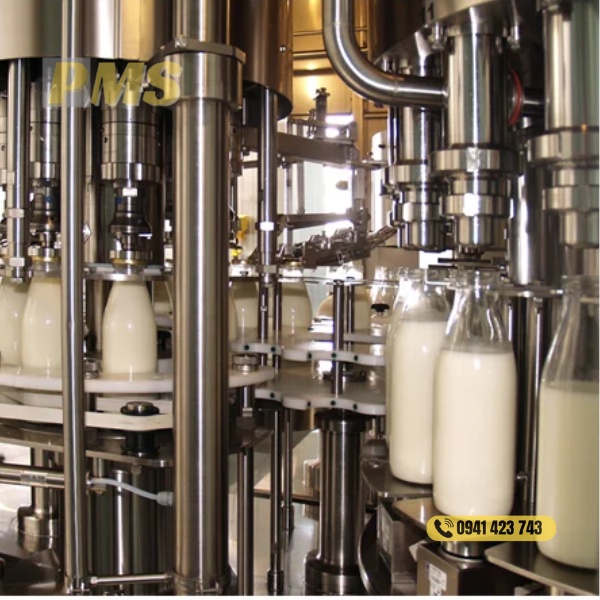 Máy chiết rót sữa