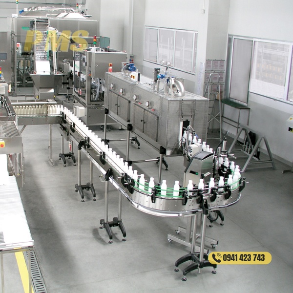 Máy chiết rót sữa