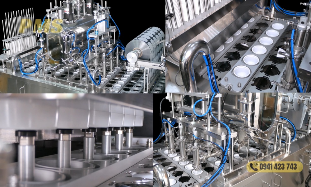 Máy chiết rót sữa chua