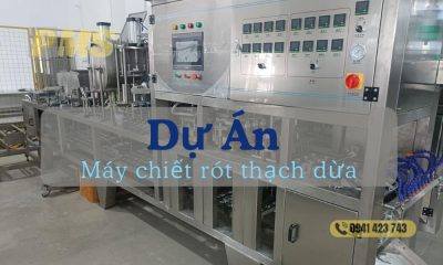 máy chiết rót thạch dừa
