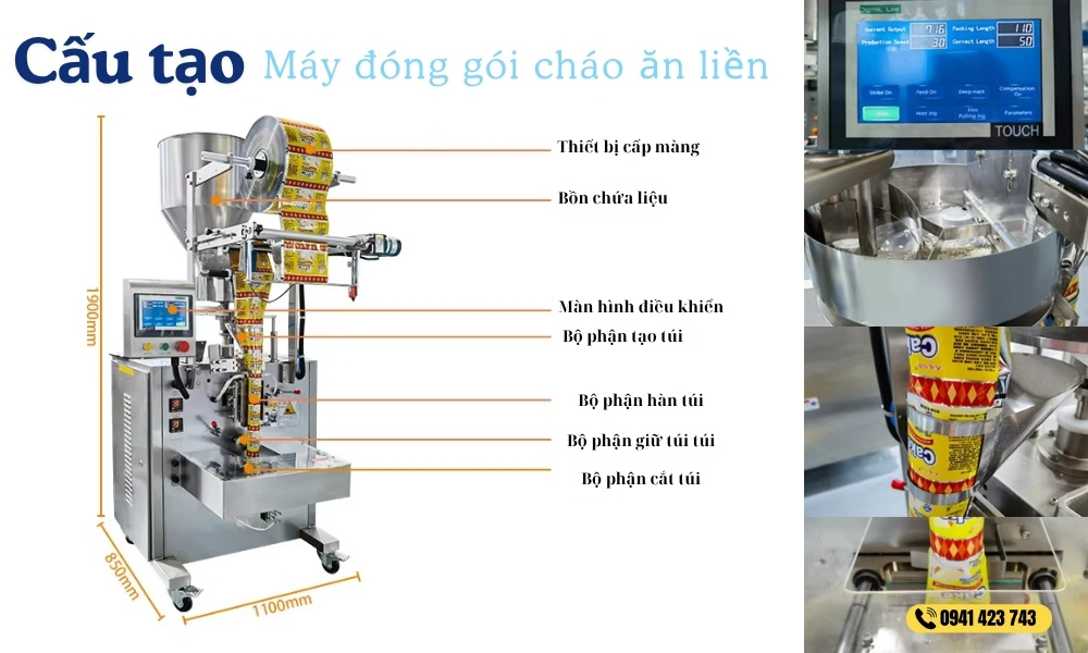 Máy đóng gói cháo ăn liền
