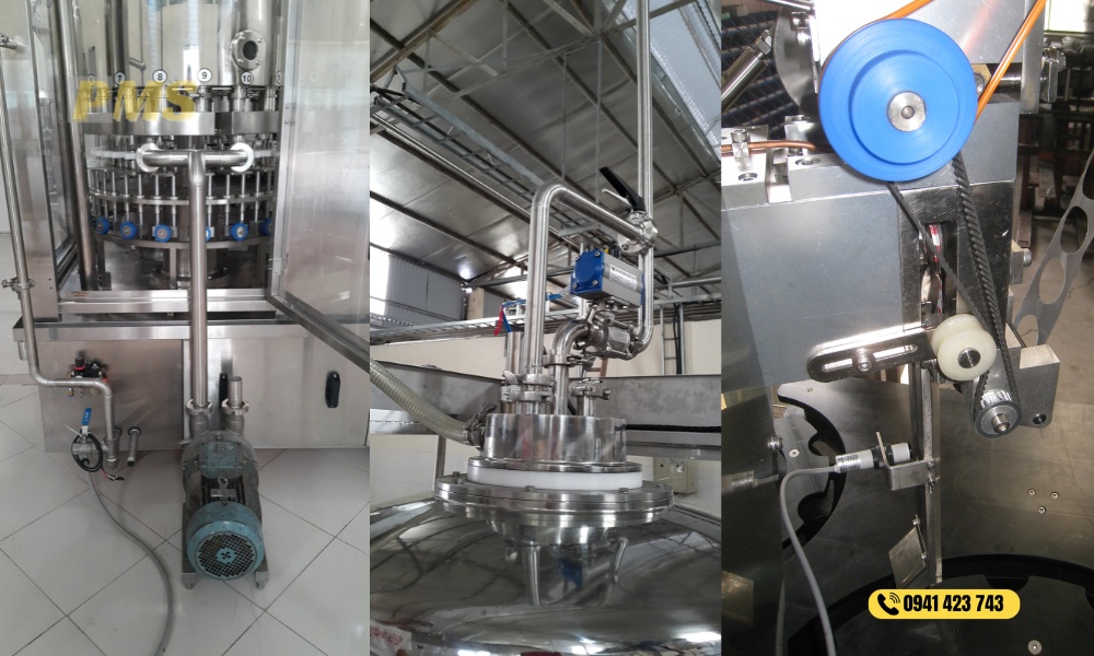 máy chiết rót sữa chua uống