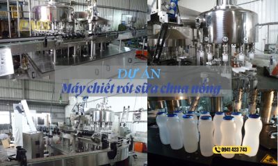 máy chiết rót sữa chua uống
