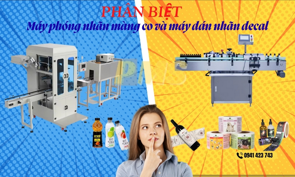 máy phóng nhãn màng co