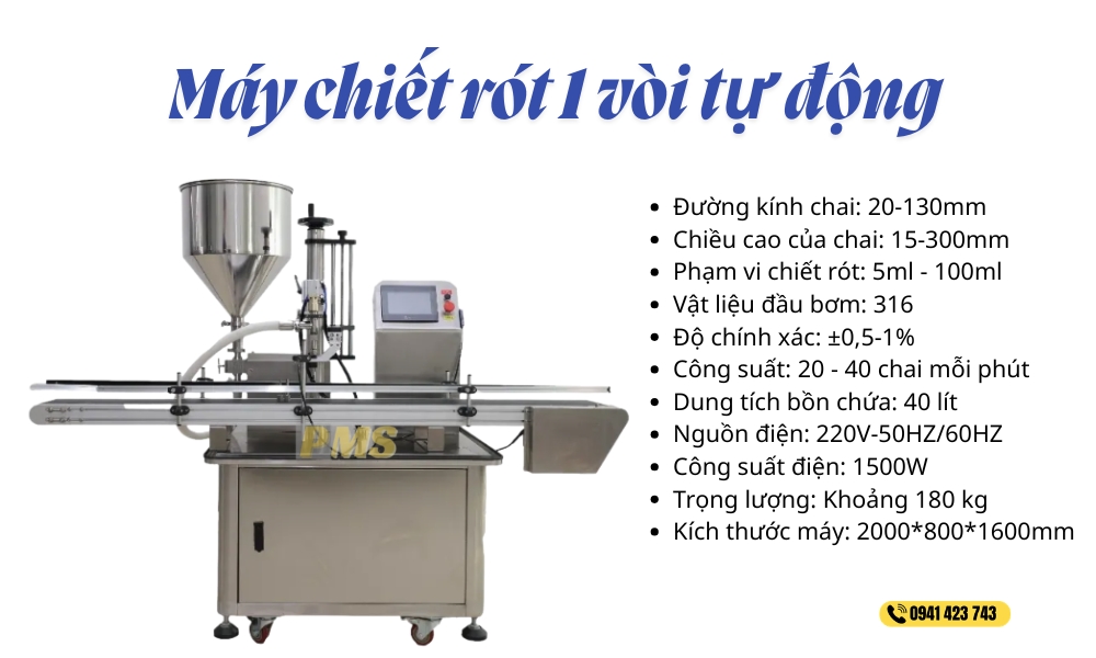 Máy chiết rót 1 vòi 