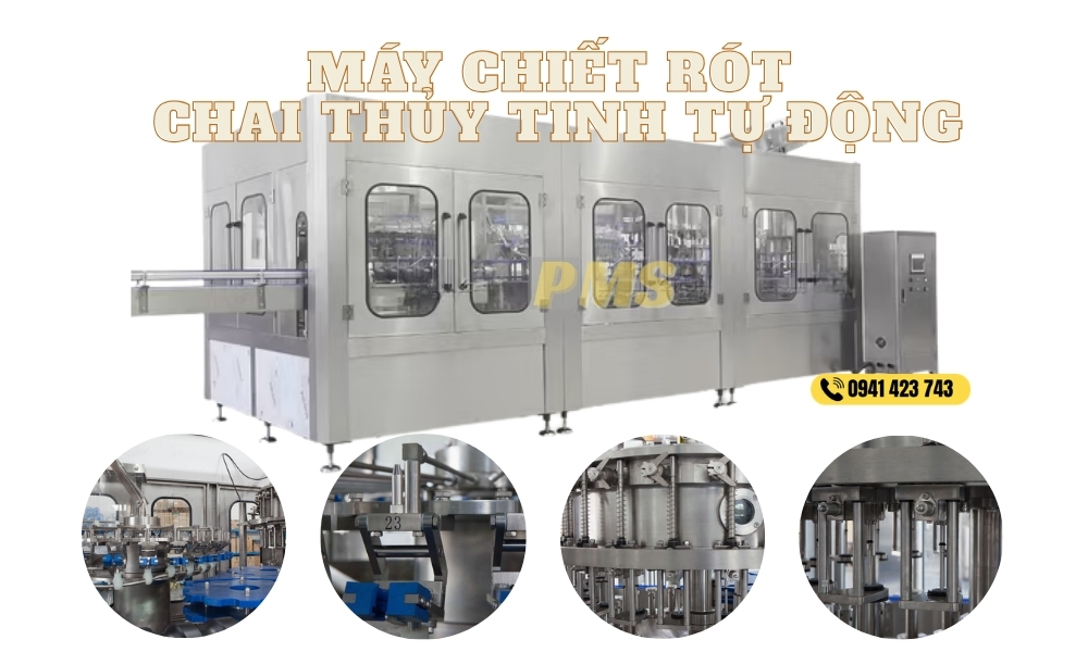 Máy chiết rót chai thủy tinh