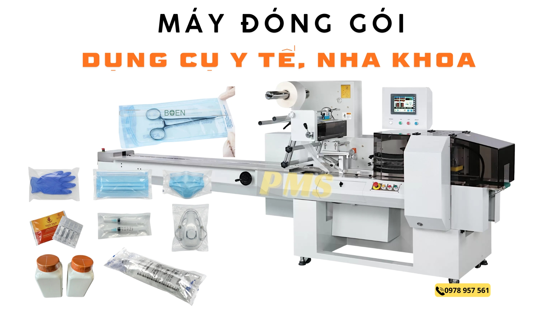Máy đóng gói dụng cụ y tế