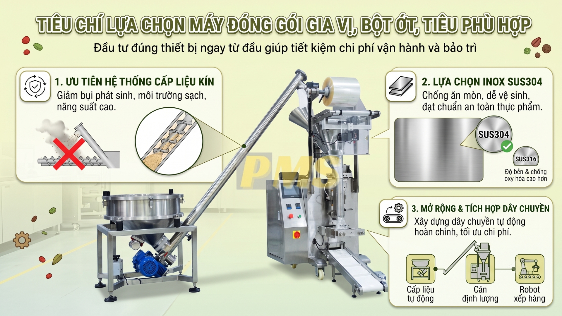 đóng gói gia vị, bột ớt, tiêu